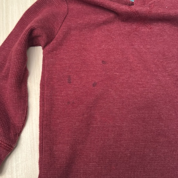 Garanimals. Toddler Boys Set. 3T. Maroon Hoodie Thermal & Khaki Joggers. 3T. - Picture 7 of 9